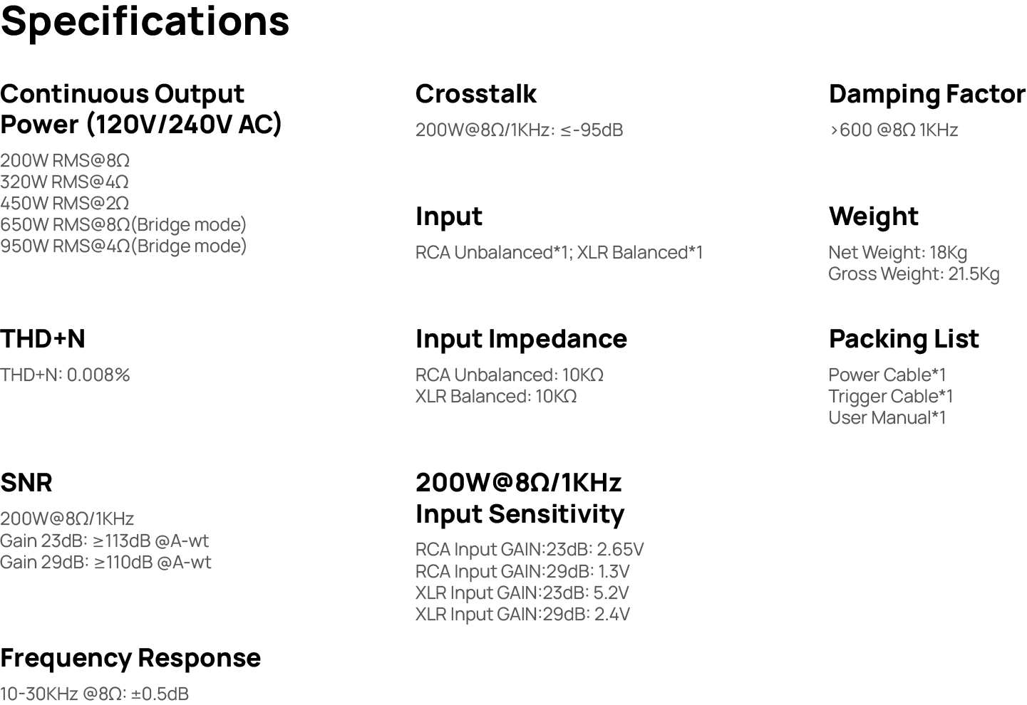 Eversolo AMP-F10 Stereo Power Amplifier