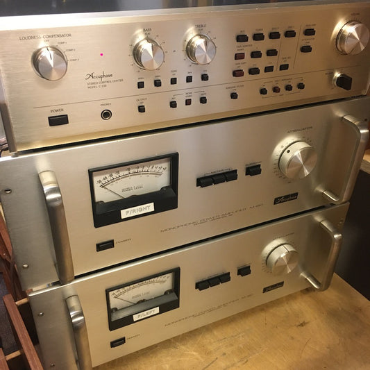 Accuphase C230 pre + M-60 mono power amps