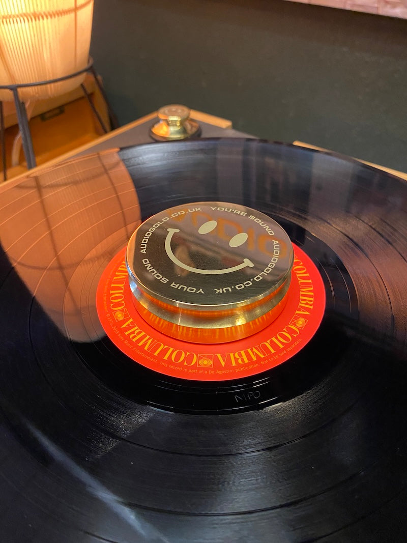 Audio Gold Vinyl record weight/vinyl puck