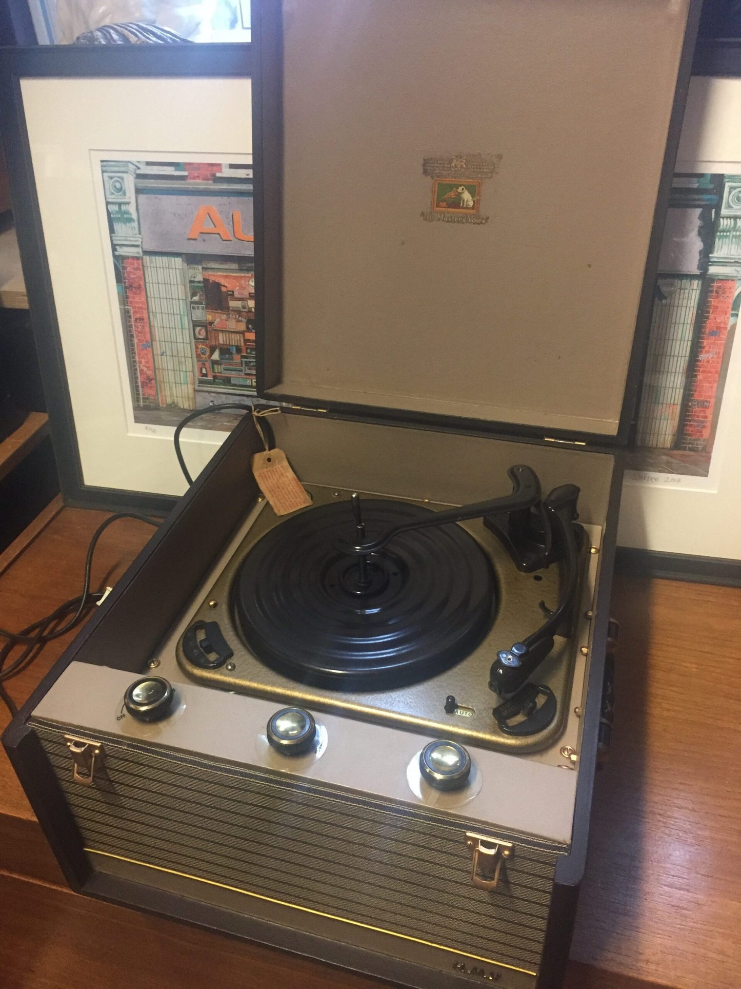 HMV record player