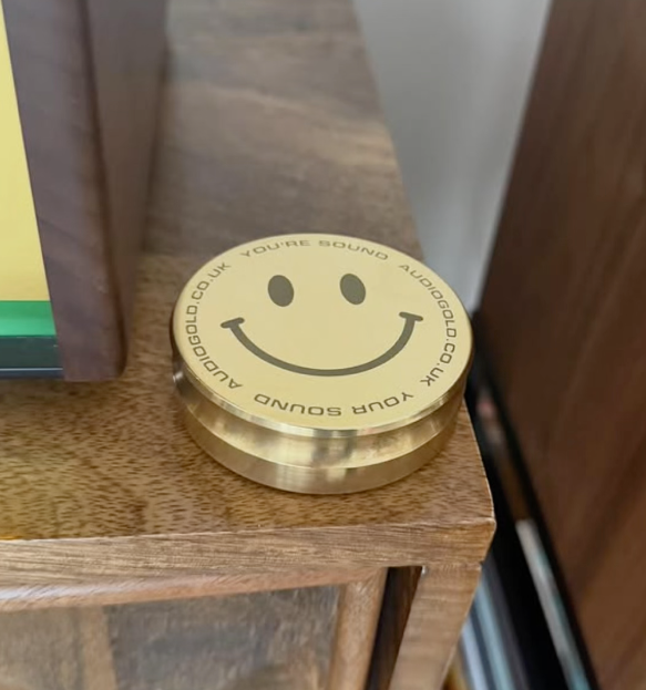 Audio Gold Vinyl record weight/vinyl puck