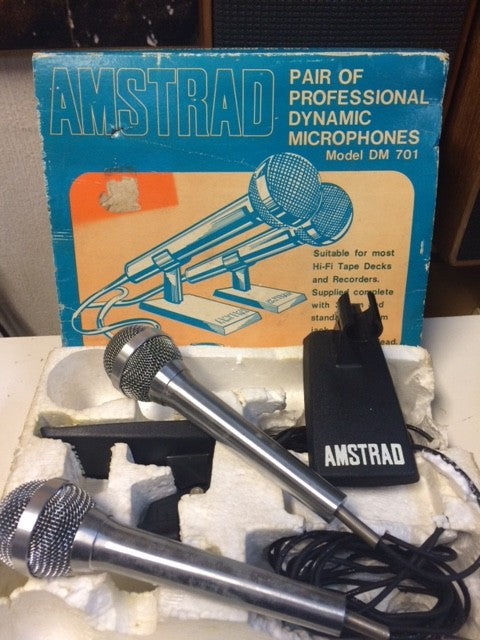 Amstrad dynamic mics pair – AudioGoldLondon